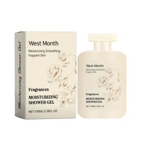 West&Month Perfumed Moisturizing Body Wash, Gently Cleanses Skin, Soft, Moist, Refreshing And Fragrant (Option: 100ml-125g-3.82*2.44*1.18inch)