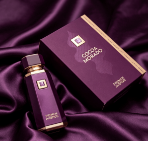 3.4 FL OZ Modern Gentlemen Men's Cologne, Matte Copper Geometric Multi-Sided Bottle Eau de Parfum, Balanced Warm Woody Spicy Notes (style: French Avenue - Purple)
