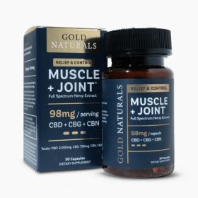 Muscle + Joint Relief Softgels - Full-Spectrum Hemp Capsules with CBD, CBG & CBN for Pain Recovery, Mobility & Comfort (Strength: Heavy, size: 30 CAPSULE JAR)