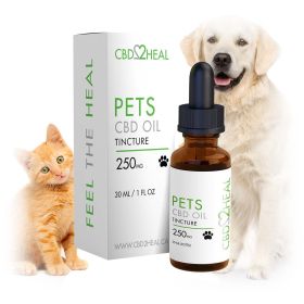 CBD Oil Tincture for Dogs (CBD2HEAL) (Flavours: Original, Dosages: 250mg)